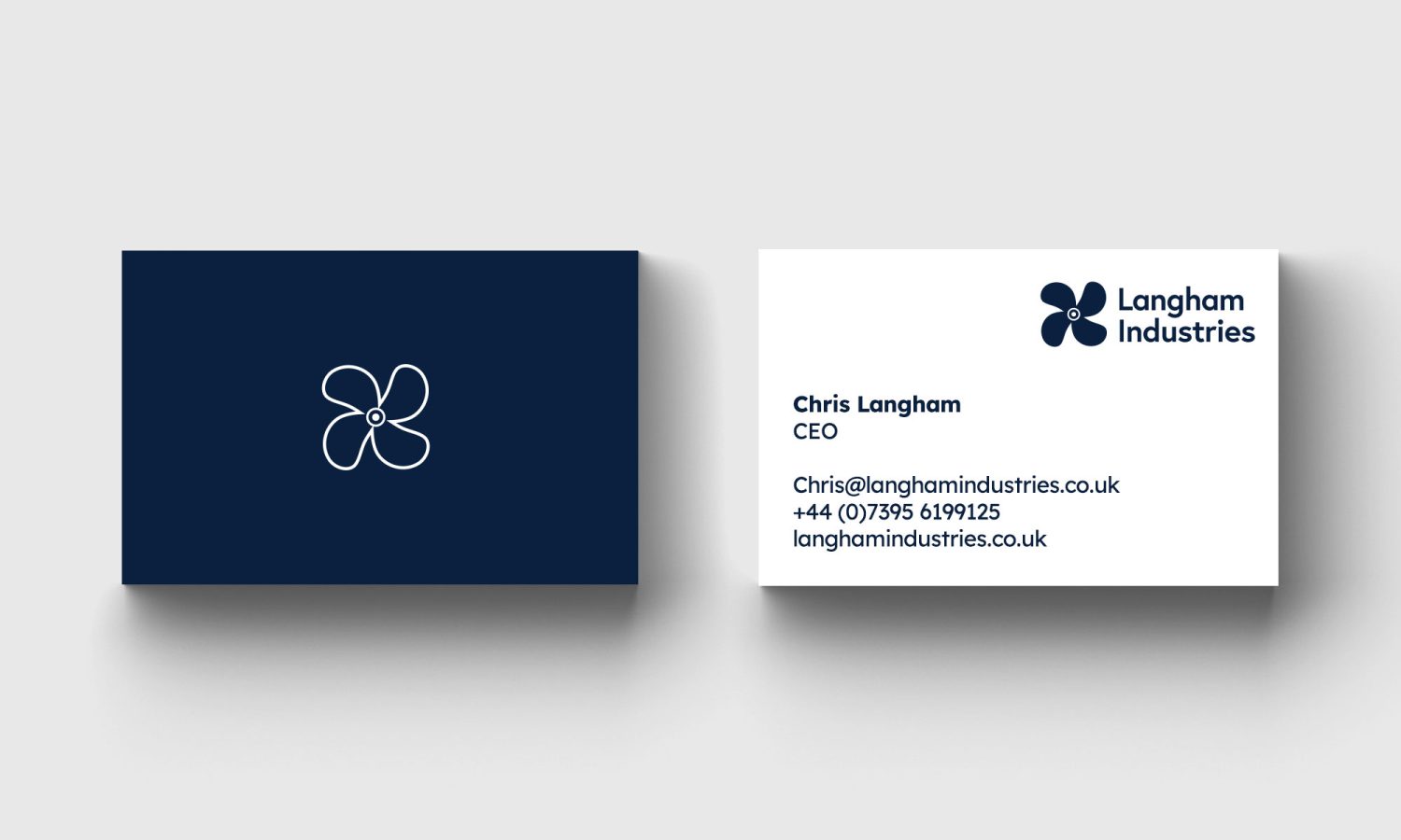 langham business card